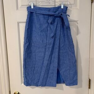 Banana Republic Chambray Midi Skirt